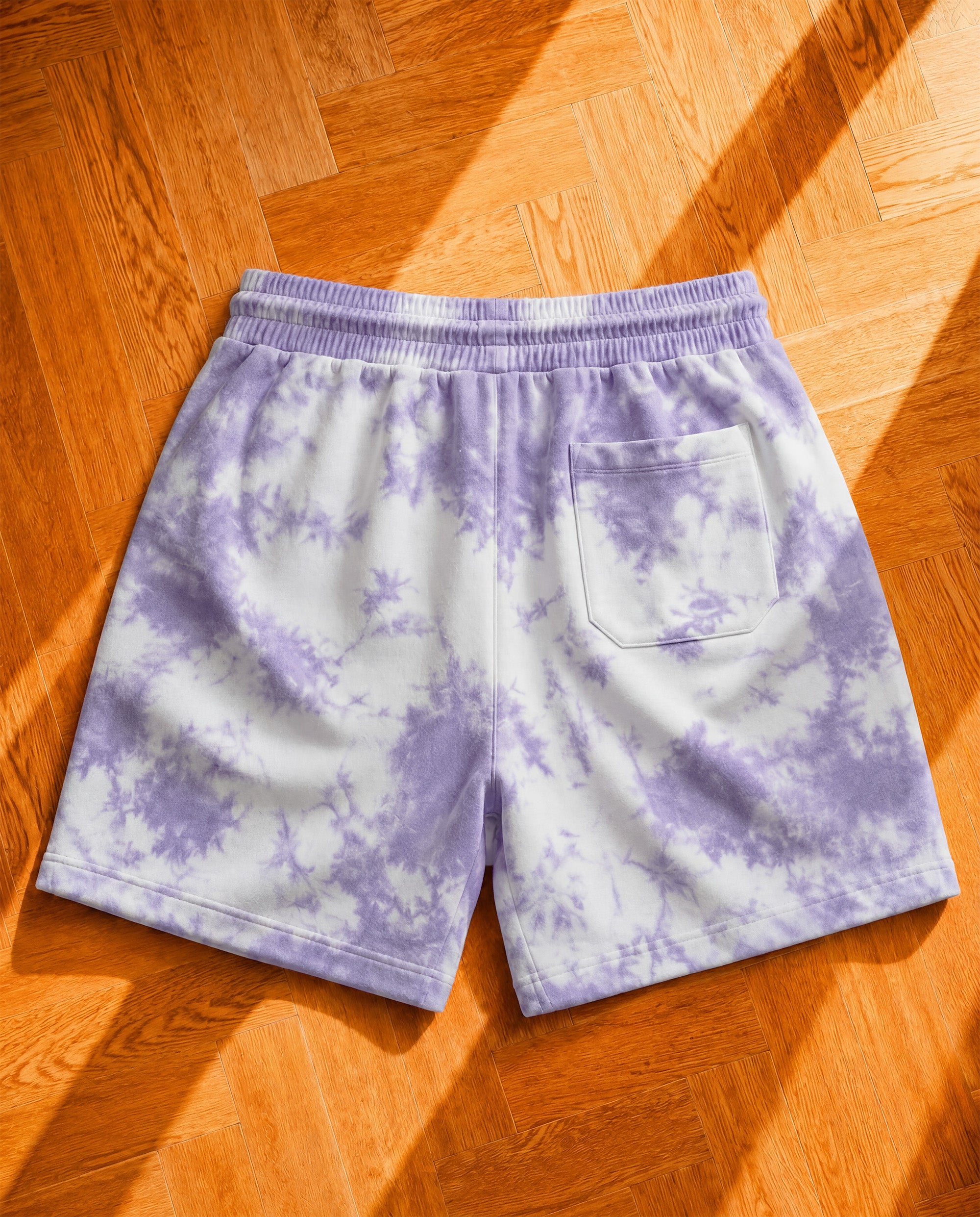 Human Error — Signature White & Lavender Terry Shorts