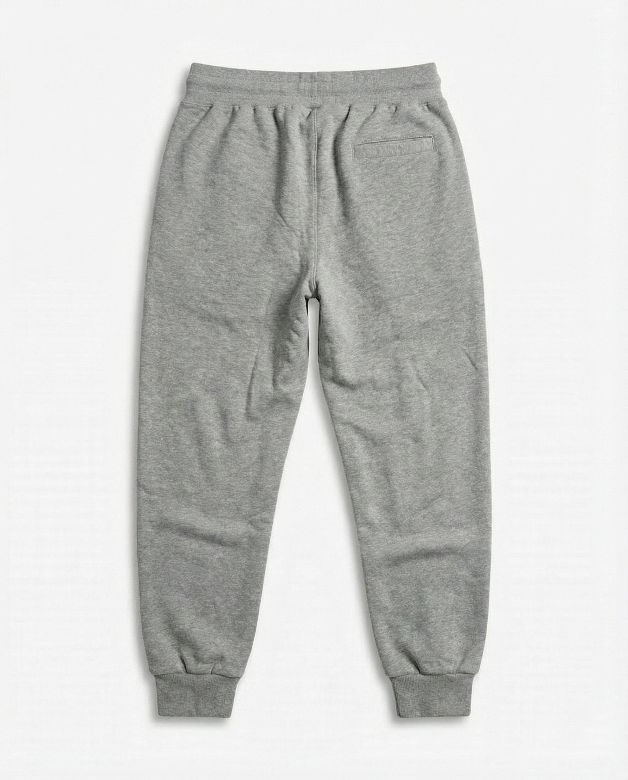 Gray sweatpants on a light gray background