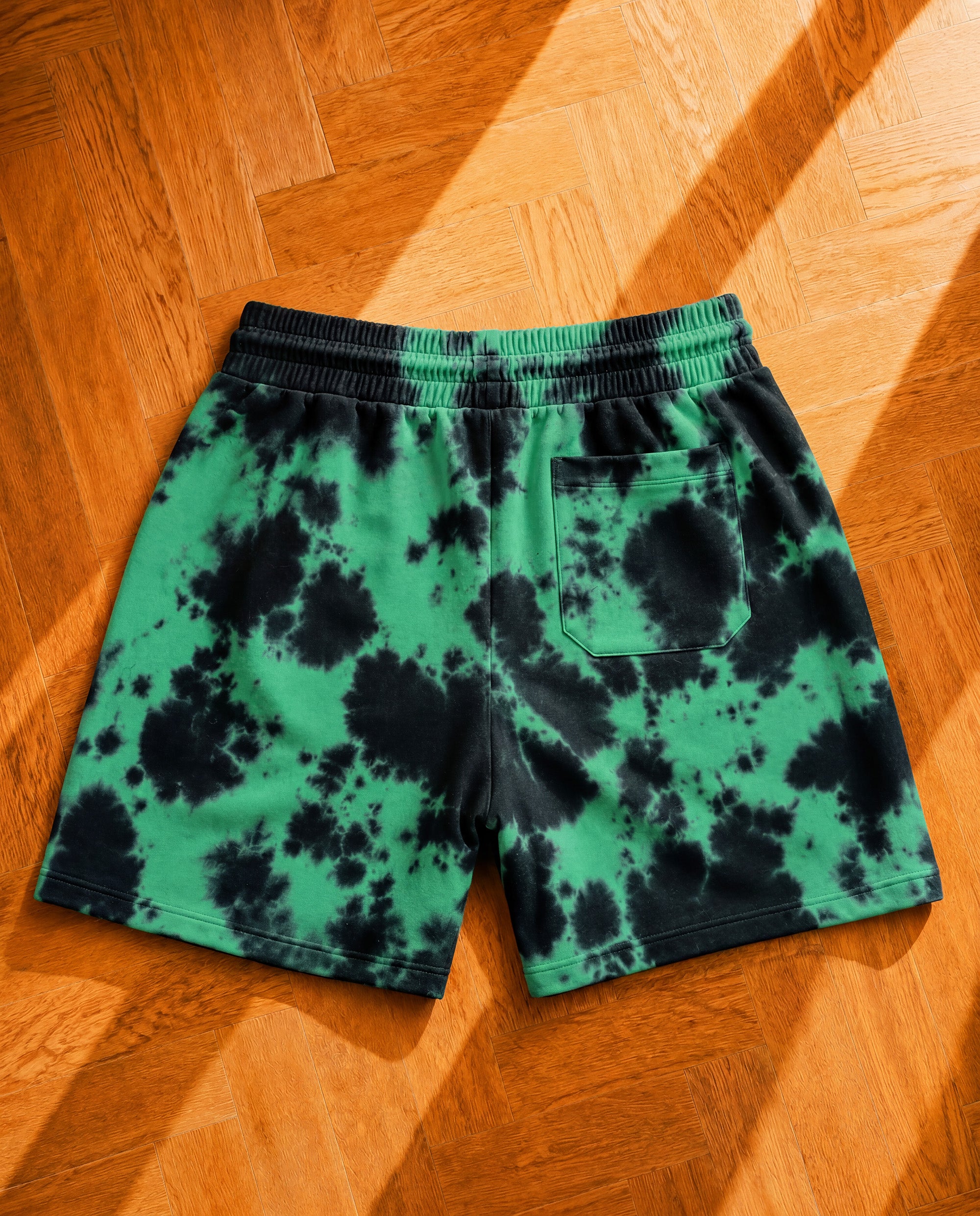 Human Error — Signature Green & Black Terry Shorts