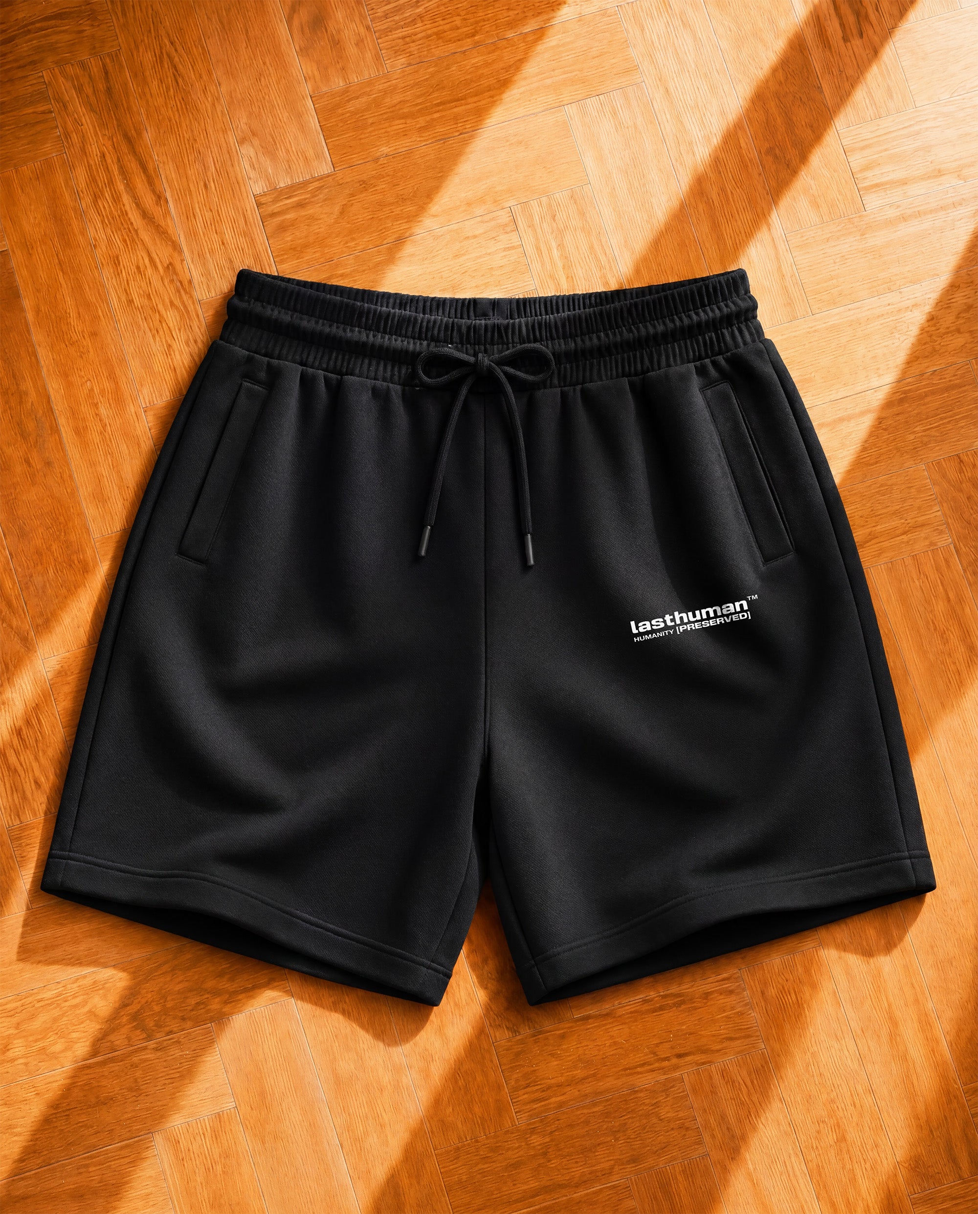 Humanity Preserved — Signature Black Terry Shorts