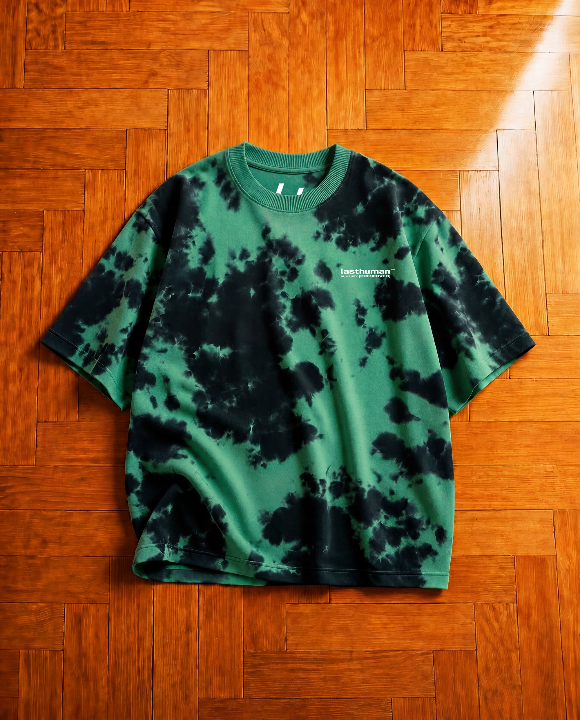 Human Error — Signature Green & Black Oversized T-Shirt