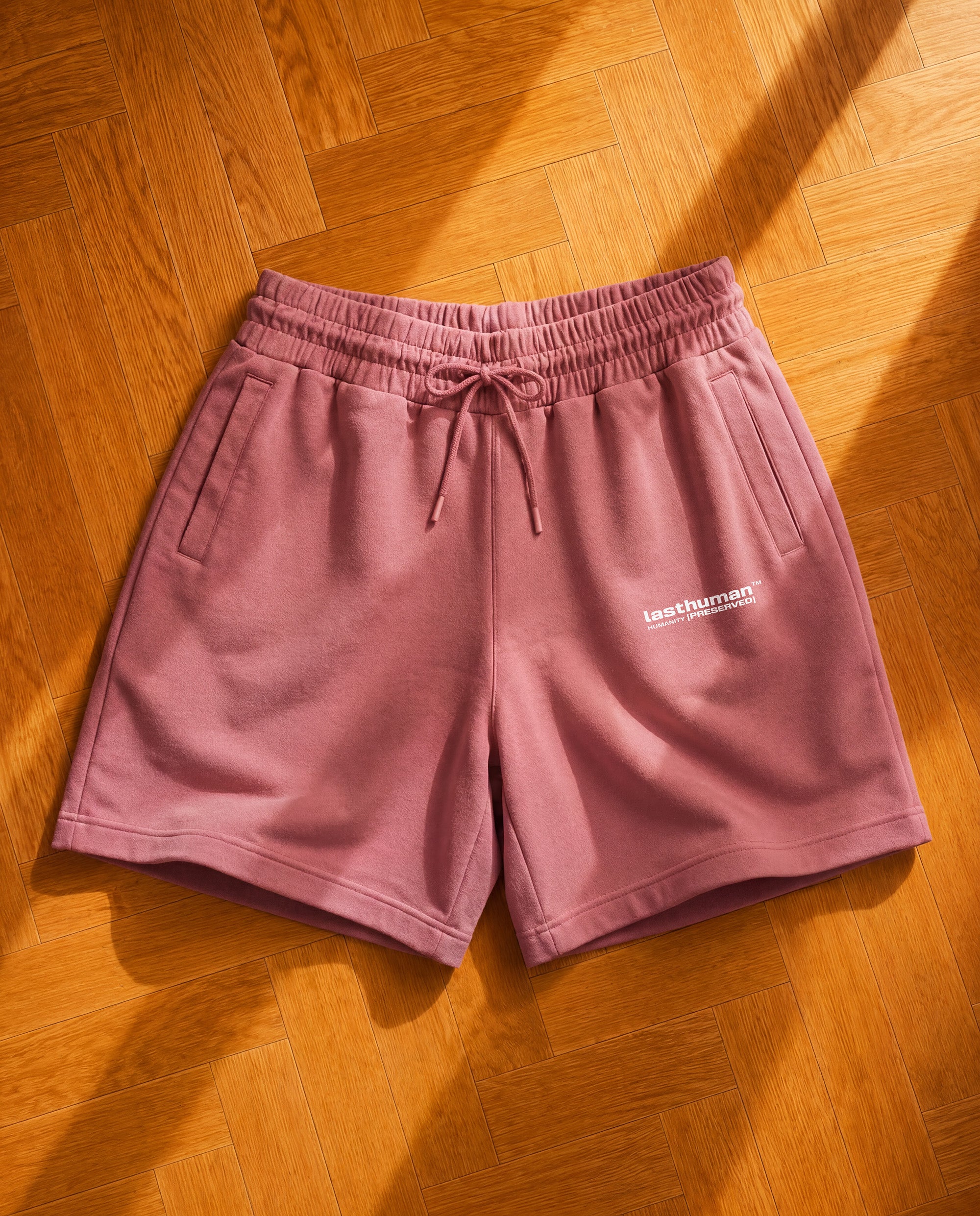Humanity Preserved — Signature Flamingo Pink Terry Shorts